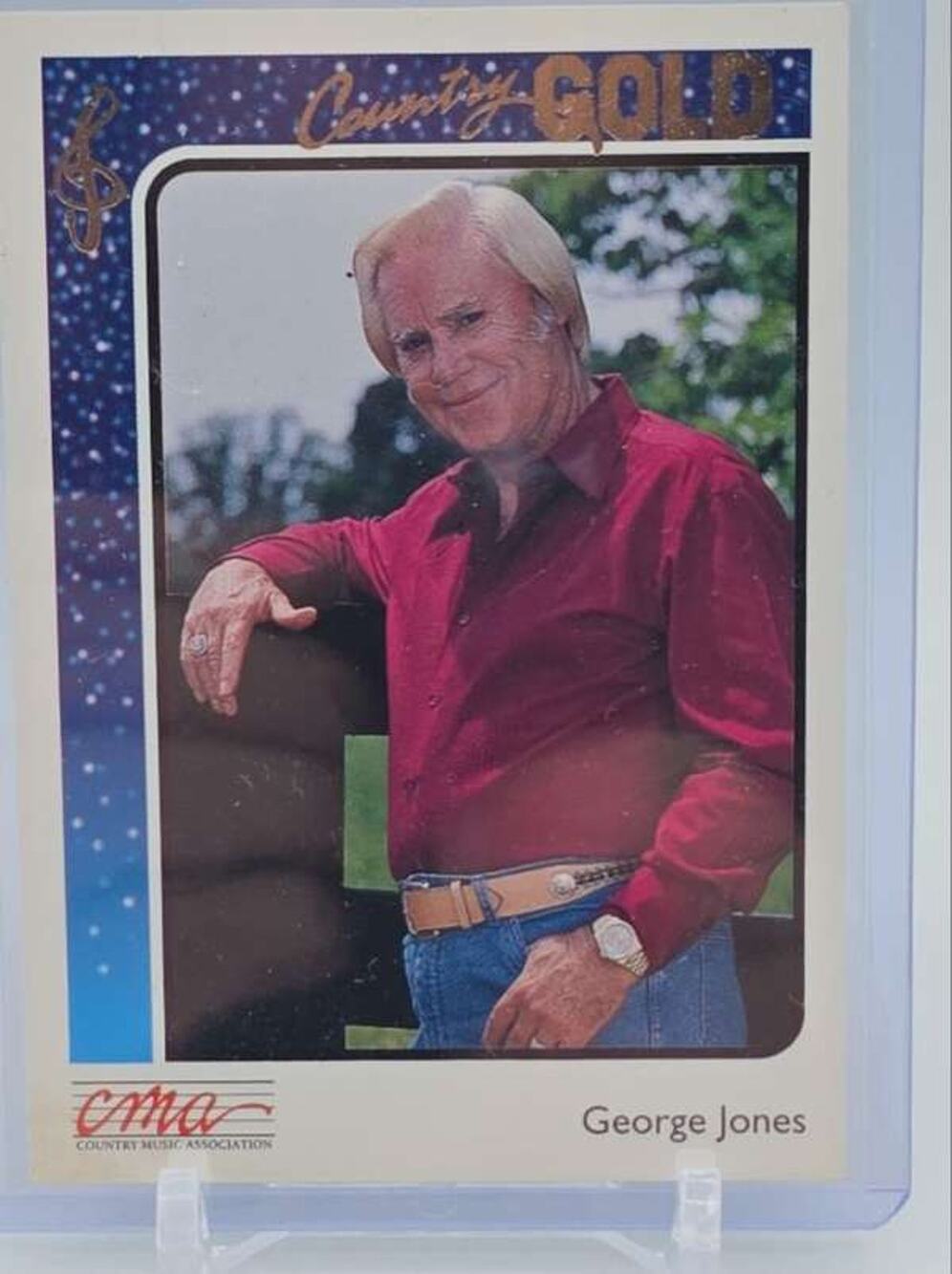 1992 Sterling Country Gold #29 George Jones Card